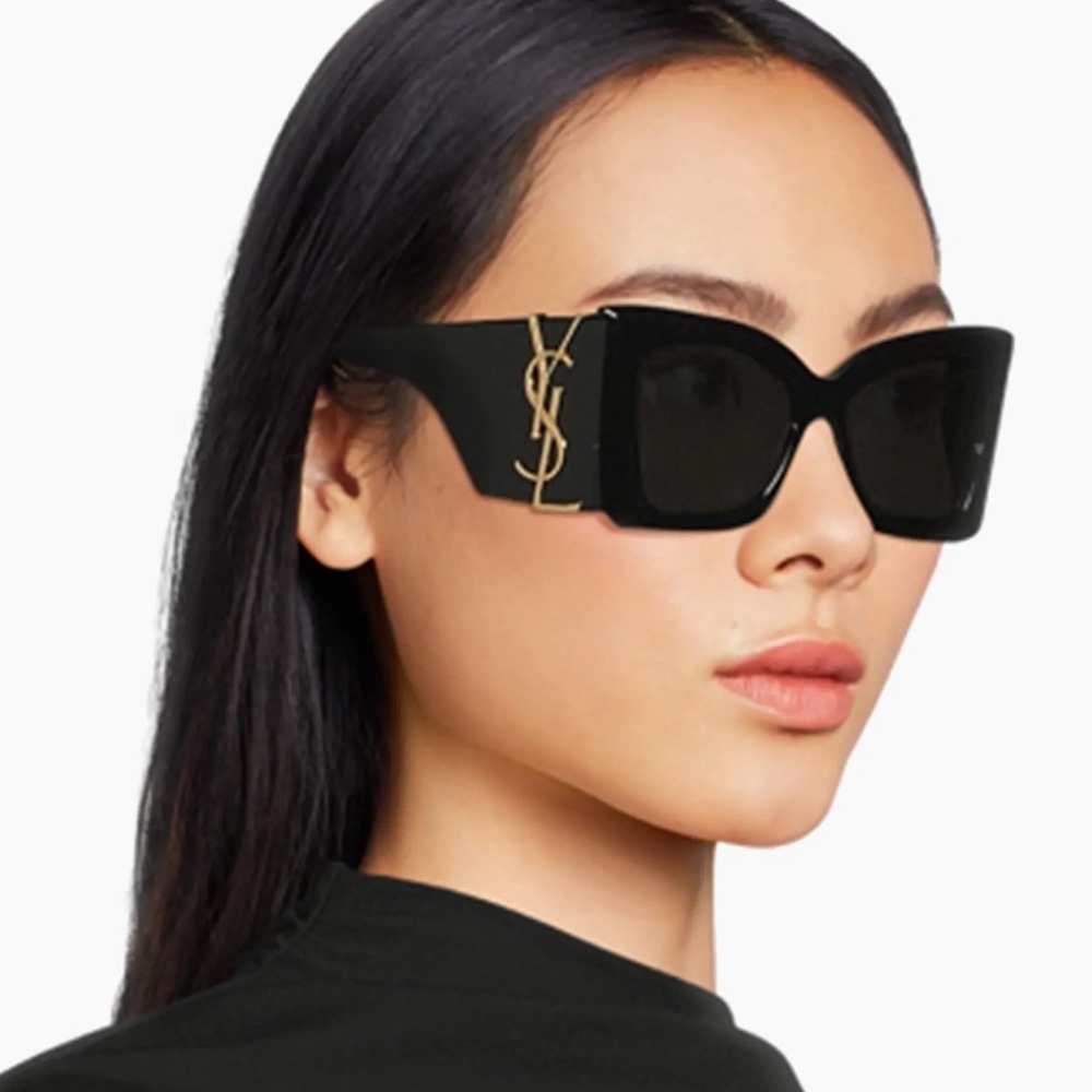 NWOT-Saint Laurent Black Sunglasses Elegant Accessories!-(#0181) - Picture 4 of 15